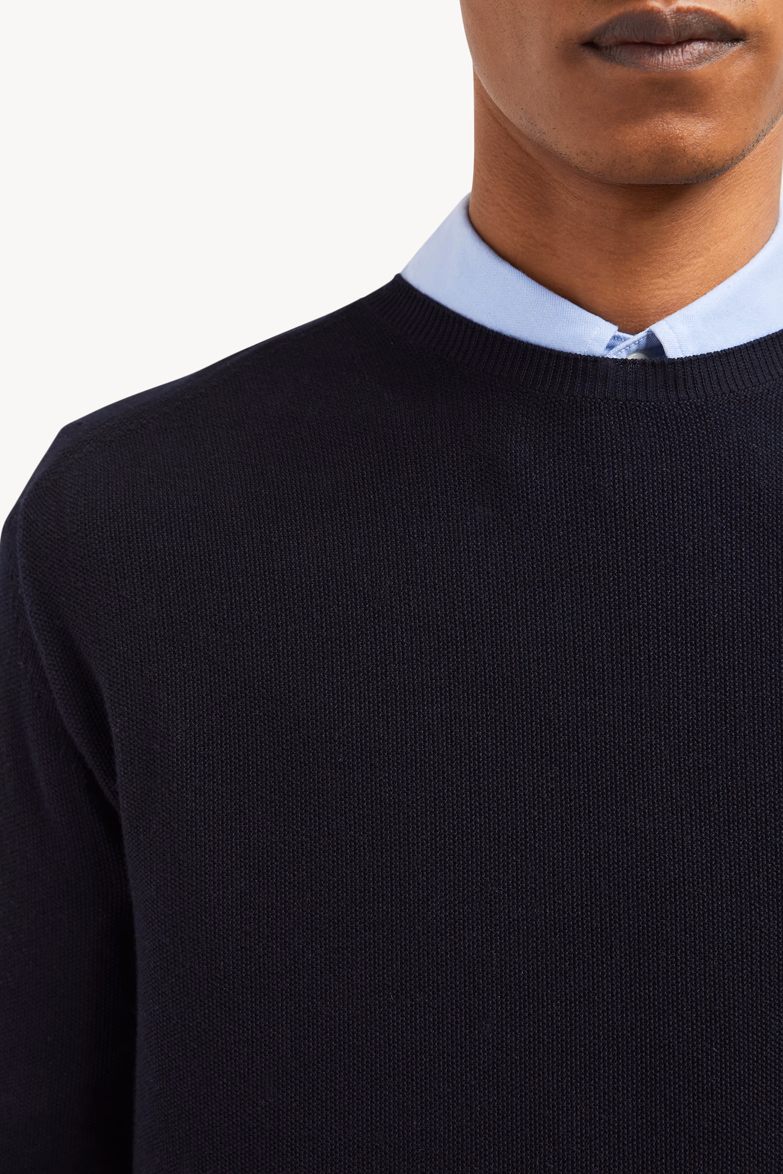 Jersey de algodón y cachemira Hombre Azul oscuro Moncler 6
